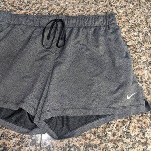 Gray Nike athletic shorts